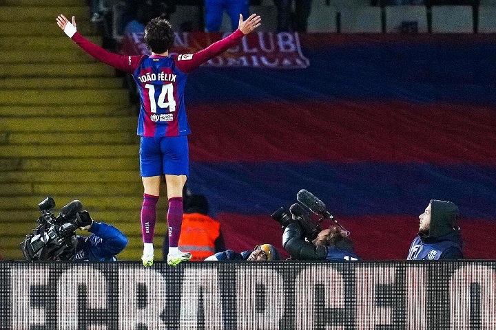 João Félix vstřelil jediný gól zápasu, když vyhrál FC Barcelona